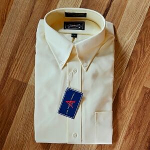 Men's Yellow Dress Shirt Size 16 1/2 32/33